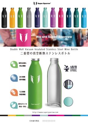 BABEL  DESIGN (babel_design)さんのデザインボトルの商品パンフレット作成への提案