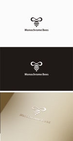 はなのゆめ (tokkebi)さんのアパレルブランド「Monochrome Bees」のロゴへの提案