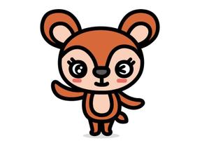 栗山　薫 (kuri_pulsar)さんの子鹿 かわいい シンプルなイラストへの提案