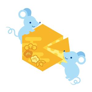 hachibi (hachibi)さんの年賀状用のネズミのイラストへの提案