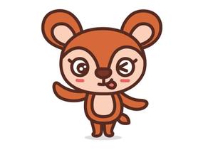 栗山　薫 (kuri_pulsar)さんの子鹿 かわいい シンプルなイラストへの提案