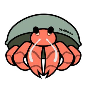 アオイモリ (aoimori-illust)さんのオカヤドカリのキャラクターデザインへの提案