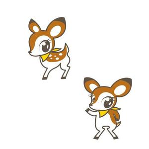 marukei (marukei)さんの子鹿 かわいい シンプルなイラストへの提案