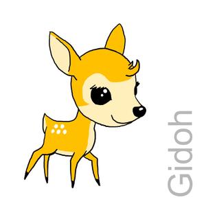 Gidoh (Gidoh)さんの子鹿 かわいい シンプルなイラストへの提案