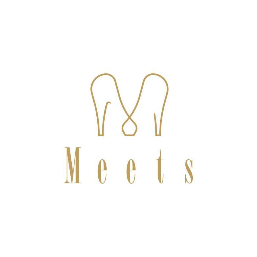 女性らしい可愛い靴ブランド「Meets」のロゴ制作