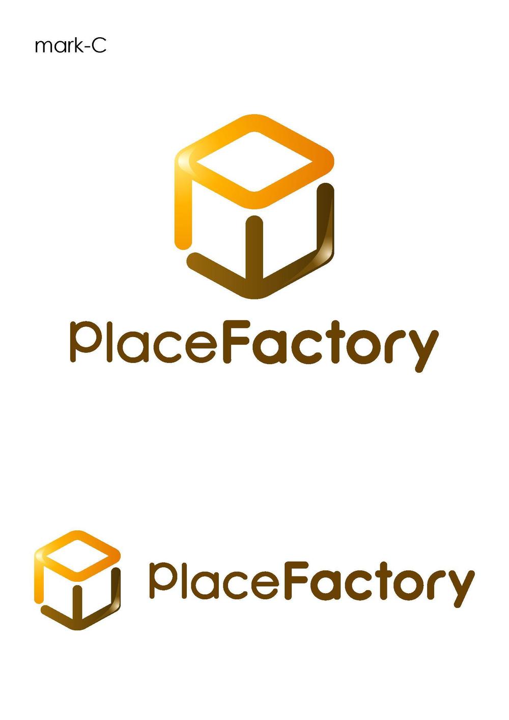 「PlaceFactory」のロゴ作成