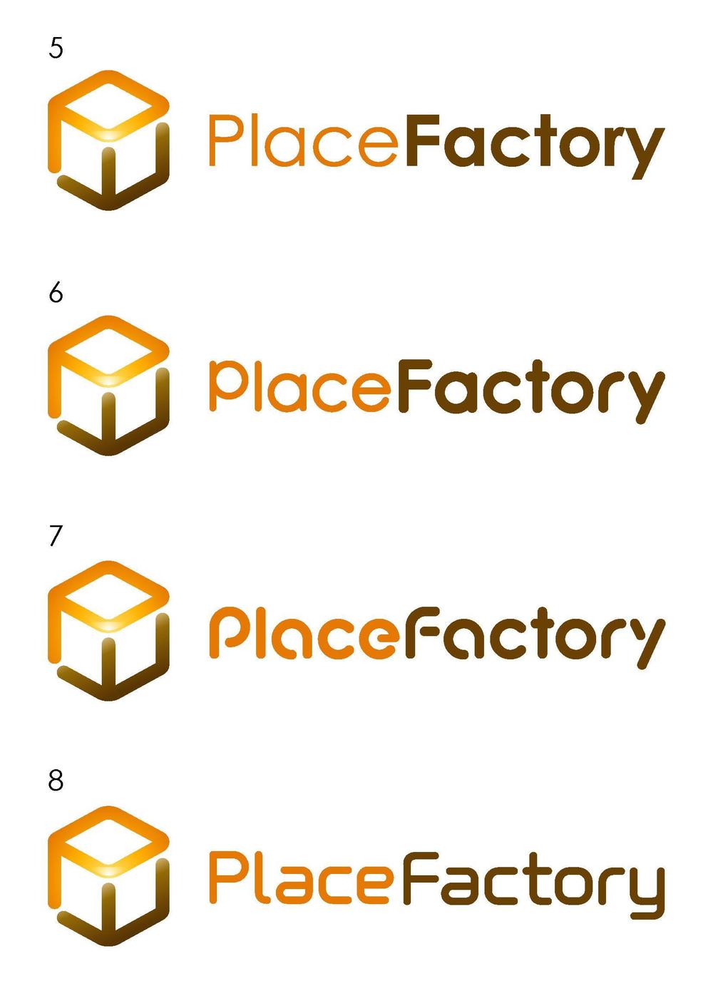 「PlaceFactory」のロゴ作成