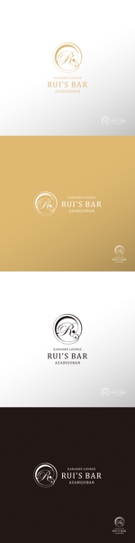 doremi (doremidesign)さんの麻布十番のカラオケラウンジ「RUI'S BAR」のロゴ＆マークへの提案