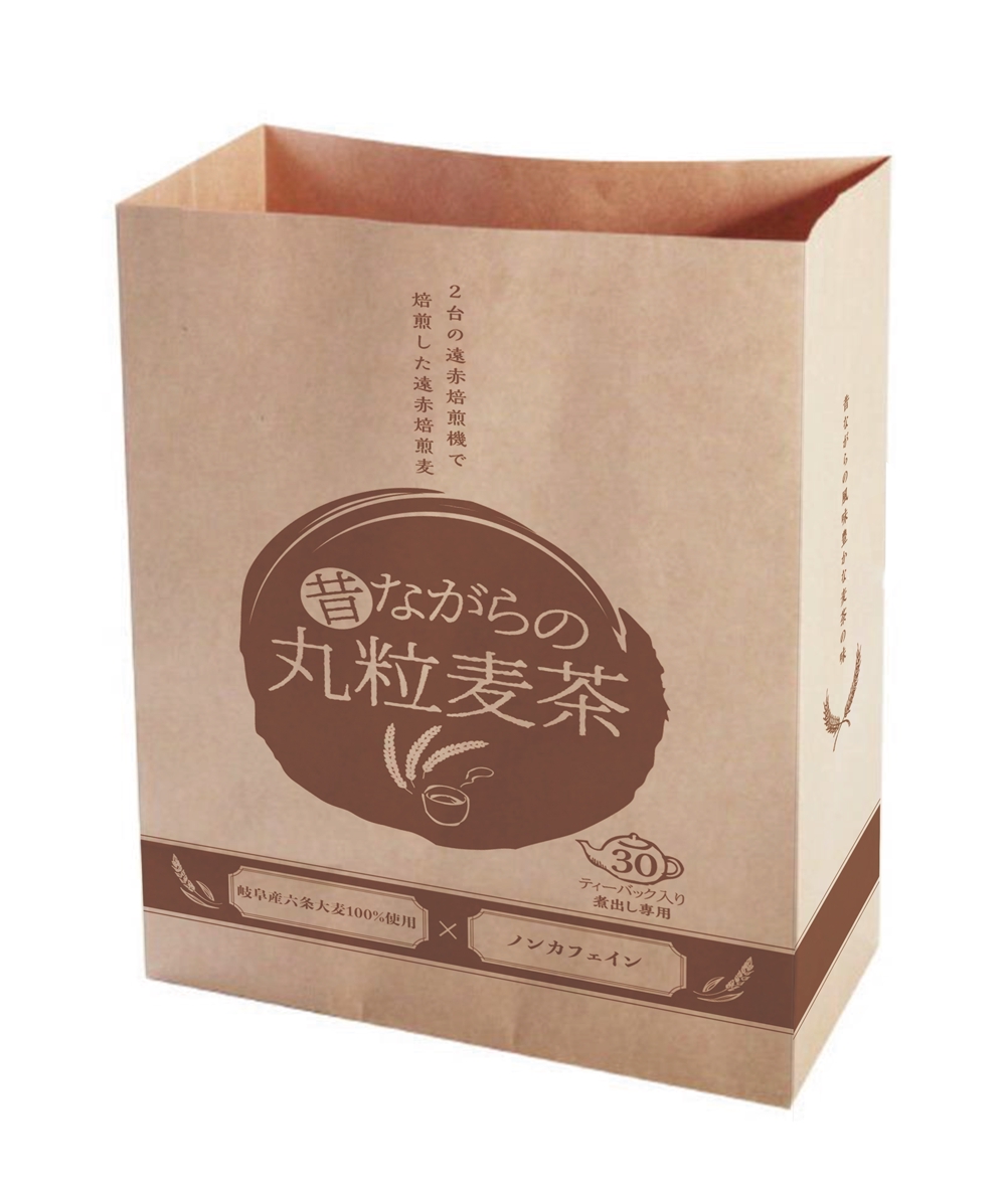 麦茶ティーバッグ製品のパッケージデザイン