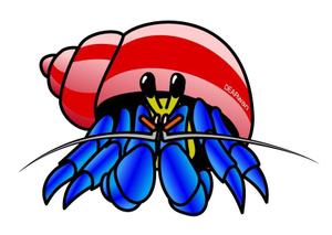 おおごえ (gui_le-ciel)さんのオカヤドカリのキャラクターデザインへの提案