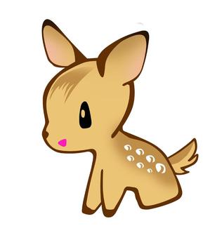 I-Asis_design (info_voice6963)さんの子鹿 かわいい シンプルなイラストへの提案