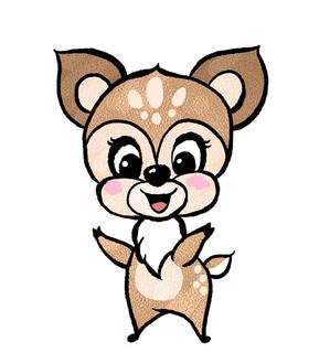 abi_sadaさんの子鹿 かわいい シンプルなイラストへの提案