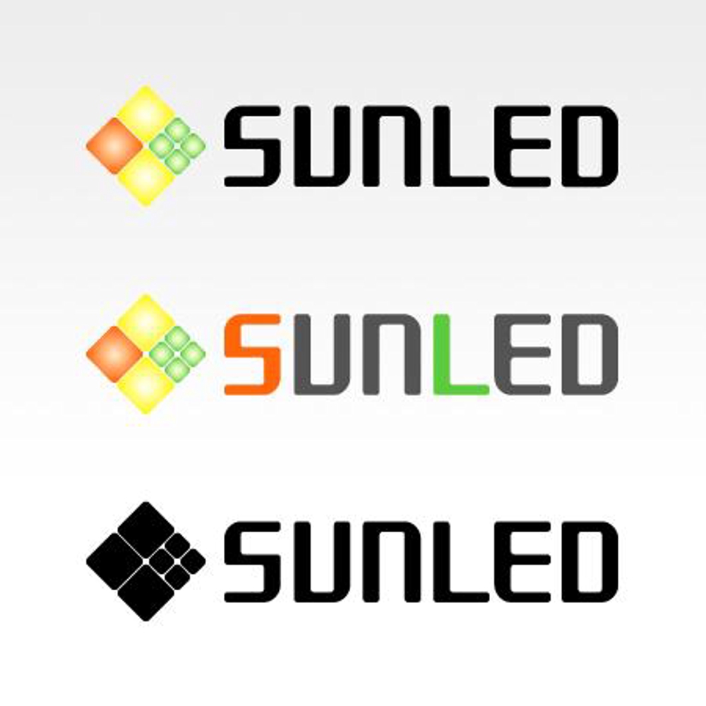 「SUNLED」のロゴ作成【自由に提案いただきたいです】