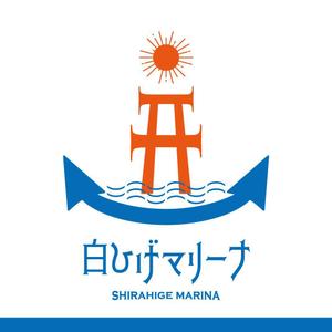 designoffice DRAWING (t-o-b)さんのマリーナで使用するロゴデザイン（船のハンドル及びイカリ⚓（アンカー）と鳥居）への提案