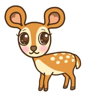 rietoyou (rietoyou)さんの子鹿 かわいい シンプルなイラストへの提案