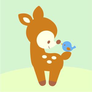 Chiku Chiku ♪ ()さんの子鹿 かわいい シンプルなイラストへの提案
