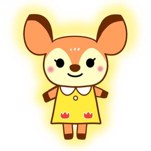 オカ　エリ (eri520)さんの子鹿 かわいい シンプルなイラストへの提案