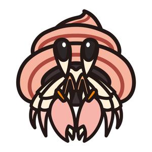 yellow_frog (yellow_frog)さんのオカヤドカリのキャラクターデザインへの提案
