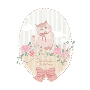 なびす (navis)さんの【商用利用】かわいい猫や薔薇柄のイラストへの提案