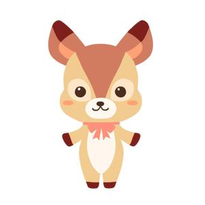 Mugi (Mugi_illust)さんの子鹿 かわいい シンプルなイラストへの提案