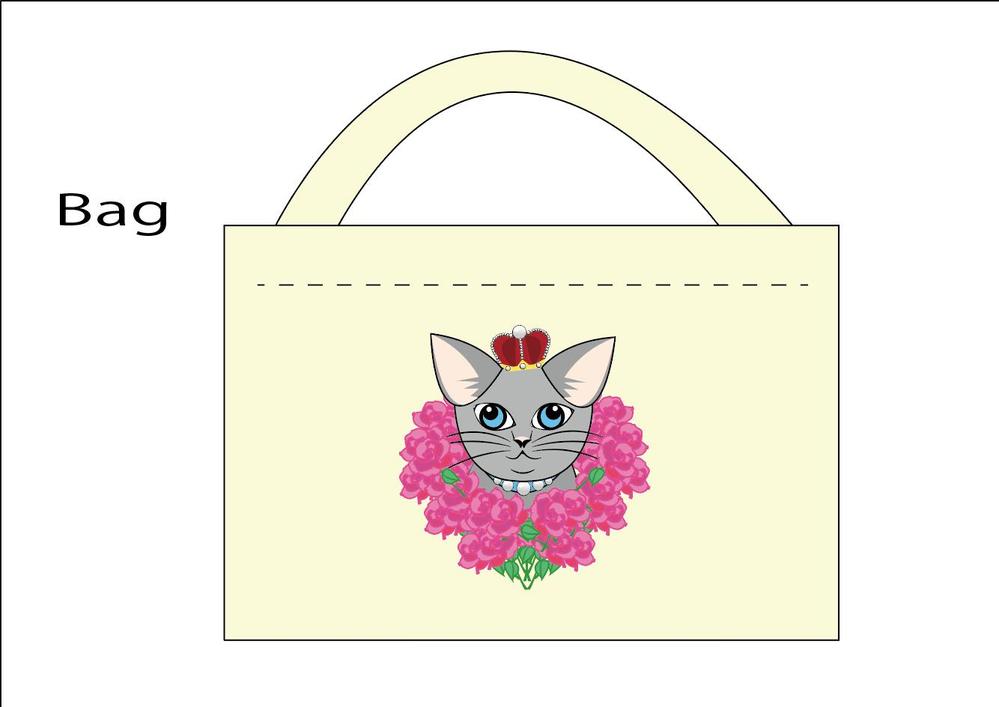 【商用利用】かわいい猫や薔薇柄のイラスト