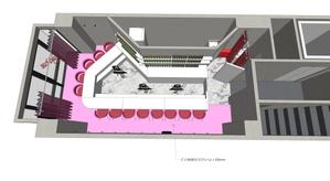 奈良みかん (keisawagu)さんの新規オープンするメイドバーの内装プラン（平面図）募集への提案