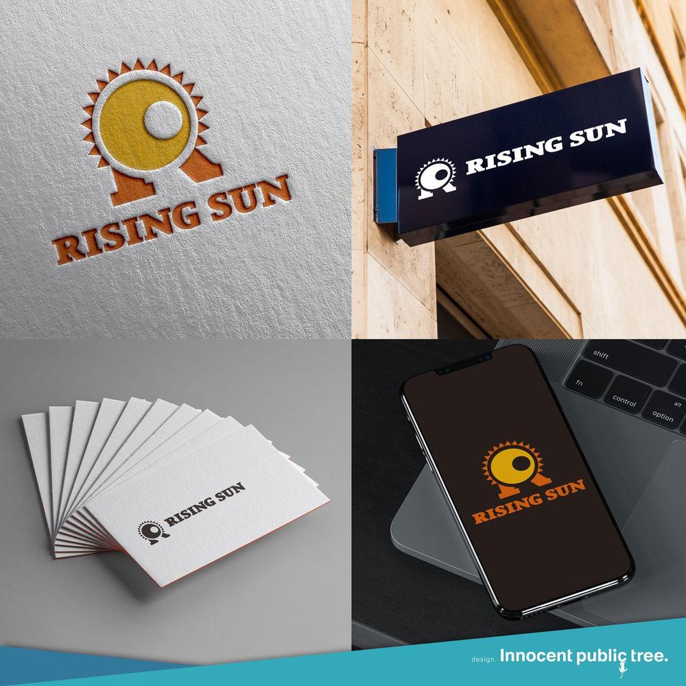 芸能・エンターテイメント事業／RISING SUNのロゴ制作（商標登録予定なし）