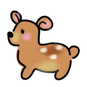 やちよ (yachiyo05)さんの子鹿 かわいい シンプルなイラストへの提案