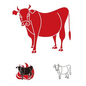 nekofuさんの牛肉をメインにお酒が飲める　肉バルのロゴにも使えるイメージキャラクターへの提案
