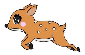 chifo (chifo)さんの子鹿 かわいい シンプルなイラストへの提案
