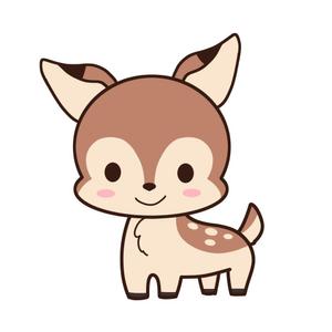 有りの実 (arstyr)さんの子鹿 かわいい シンプルなイラストへの提案