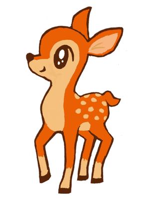 boo28さんの子鹿 かわいい シンプルなイラストへの提案