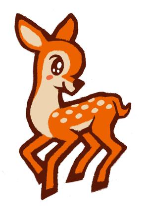 boo28さんの子鹿 かわいい シンプルなイラストへの提案