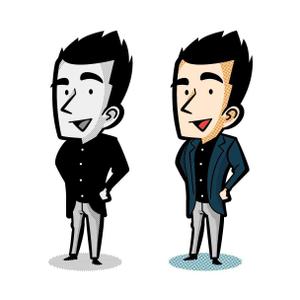 フジワラアイ (chocopon)さんのプロフィール写真のイラスト・キャラクターデザイン化への提案