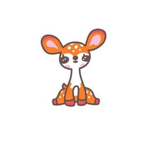 cham (chamda)さんの子鹿 かわいい シンプルなイラストへの提案