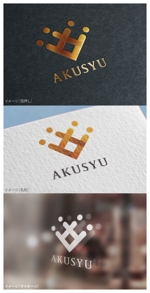 mogu ai (moguai)さんの株式会社AKUSYU「握手」の抽象ロゴ作成依頼への提案