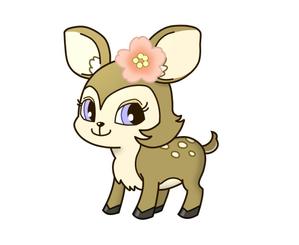 ああす (asteroidbelt)さんの子鹿 かわいい シンプルなイラストへの提案