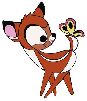 デザイン (appdesign)さんの子鹿 かわいい シンプルなイラストへの提案