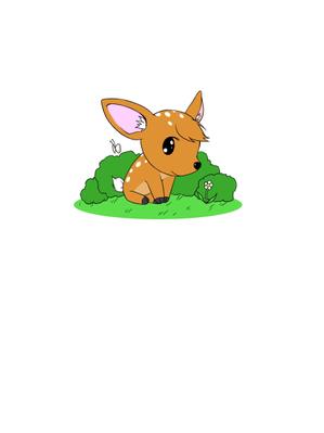 Uta ()さんの子鹿 かわいい シンプルなイラストへの提案