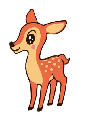 boo28さんの子鹿 かわいい シンプルなイラストへの提案
