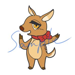 ヨシダ (yosida111)さんの子鹿 かわいい シンプルなイラストへの提案