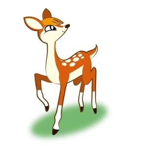 kaya4さんの子鹿 かわいい シンプルなイラストへの提案