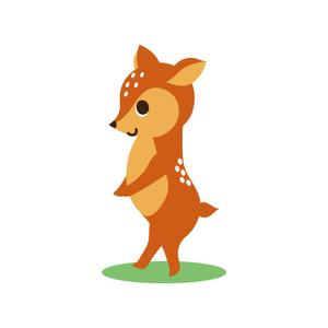 ukkoman (ukkoman)さんの子鹿 かわいい シンプルなイラストへの提案
