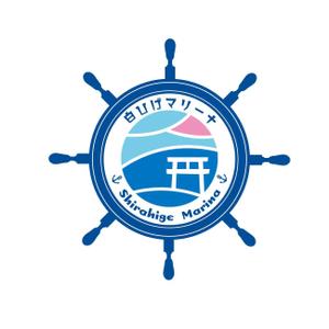 くさのゆかり (potu1201yk)さんのマリーナで使用するロゴデザイン（船のハンドル及びイカリ⚓（アンカー）と鳥居）への提案