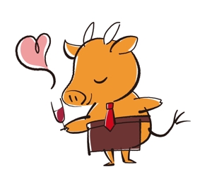 出雲 (idiom_888)さんの牛肉をメインにお酒が飲める　肉バルのロゴにも使えるイメージキャラクターへの提案
