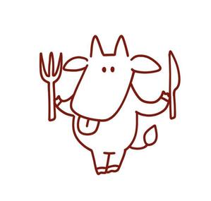 ななくろ (7cro)さんの牛肉をメインにお酒が飲める　肉バルのロゴにも使えるイメージキャラクターへの提案
