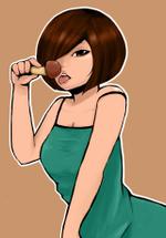 じゅんた (junta)さんのキノコを食べている女の子の画像への提案
