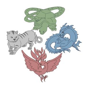 八雲千 (hayabusa1464)さんの四神獣のイラストへの提案
