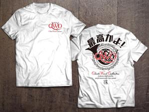 松葉 孝仁 (TakaJump)さんの楽団ノベルティ Tシャツ、シールへの提案