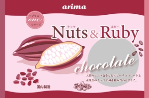 MoMo (plus_nekonote)さんの★【新商品】ナッツ＆ルビーチョコレートのパッケージデザインへの提案